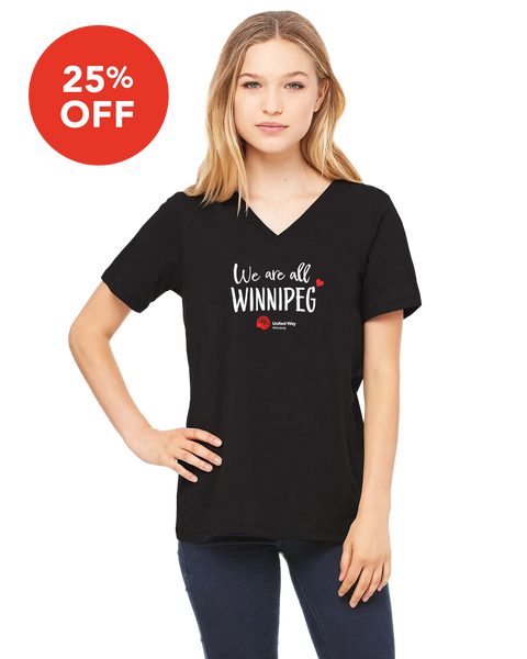 We Are All Winnipeg Women's V-Neck T-Shirt - NOW 25% OFF!